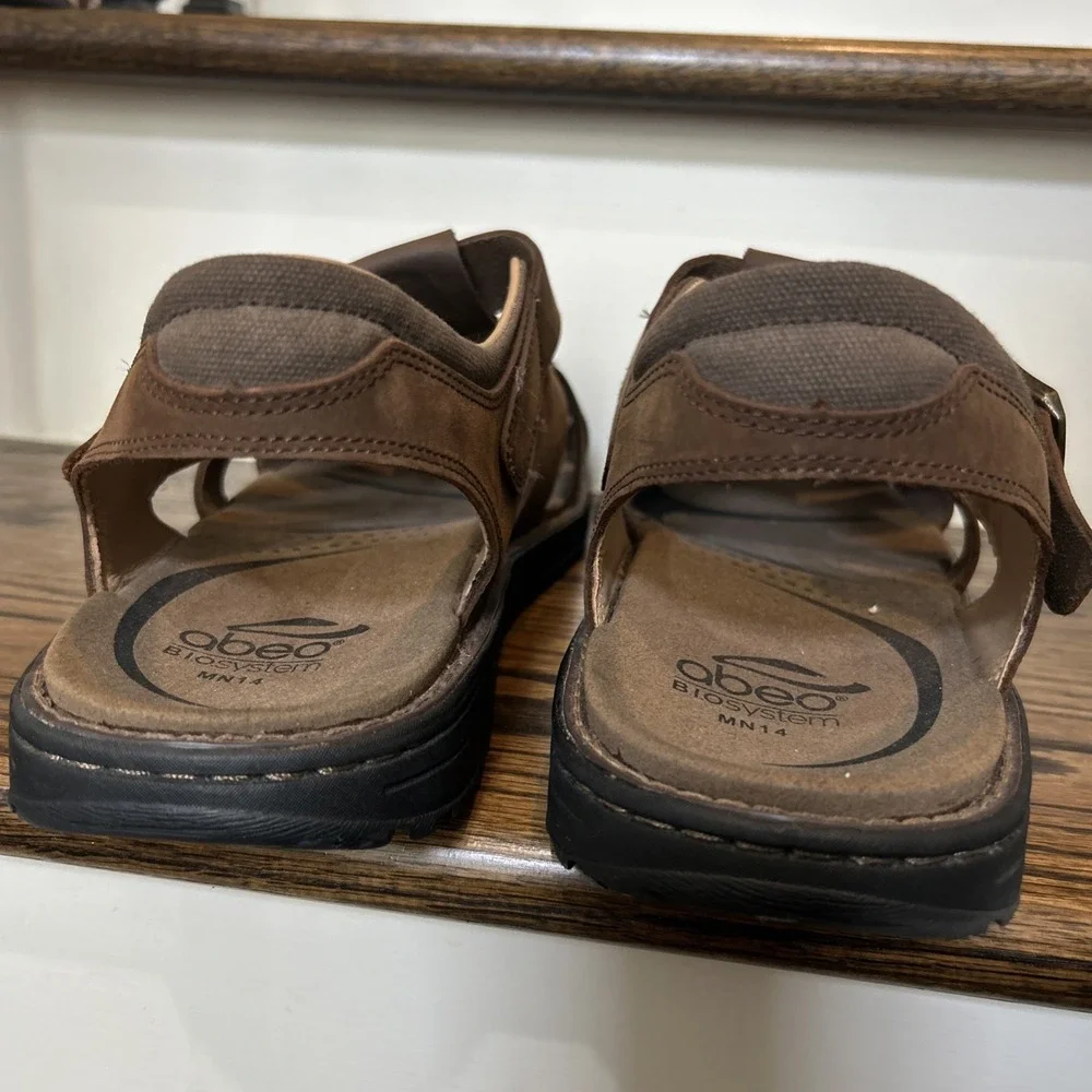 Abeo Sandals Men's 14 Brandon Neutral Arch Support Fisherman Plantar Fasciitis
